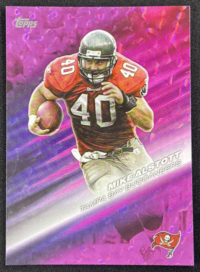 Mike Alstott 2026 Topps Flagship Greats Of The Game Crackle Foil Buccaneers Sports Trading Card