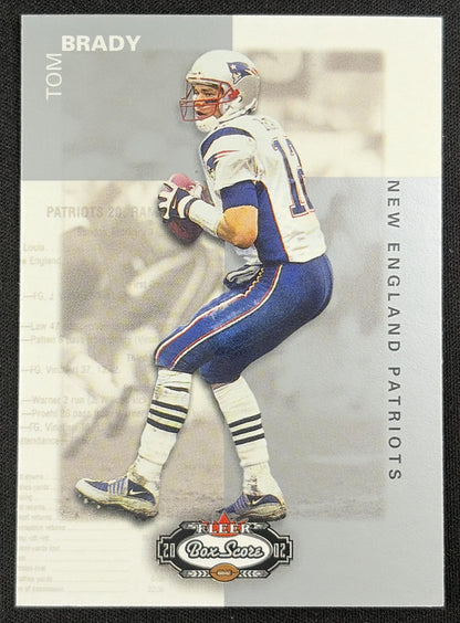 Tom Brady 2002 Fleer Box Score Patriots