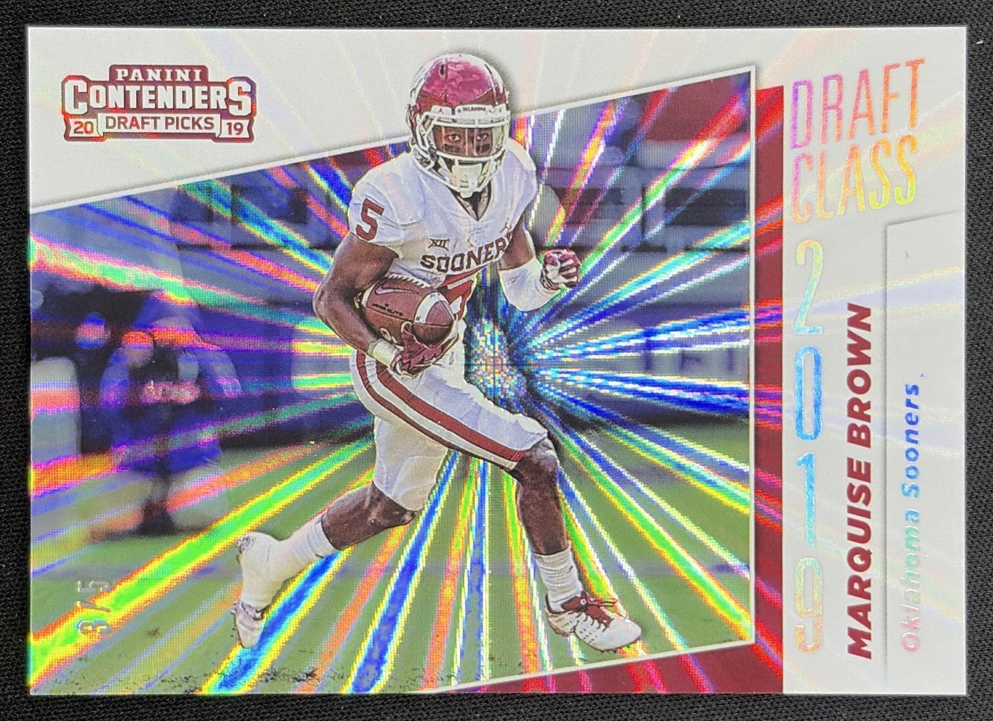 Marquise Brown 2019 Panini Contenders Draft Picks Collegiate Class Fame /5 Sooners front