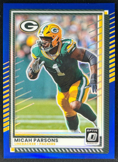 Micah Parsons 2025 Donruss Optic Blue Prizm /249 Packers Default Title Sports Trading Cards