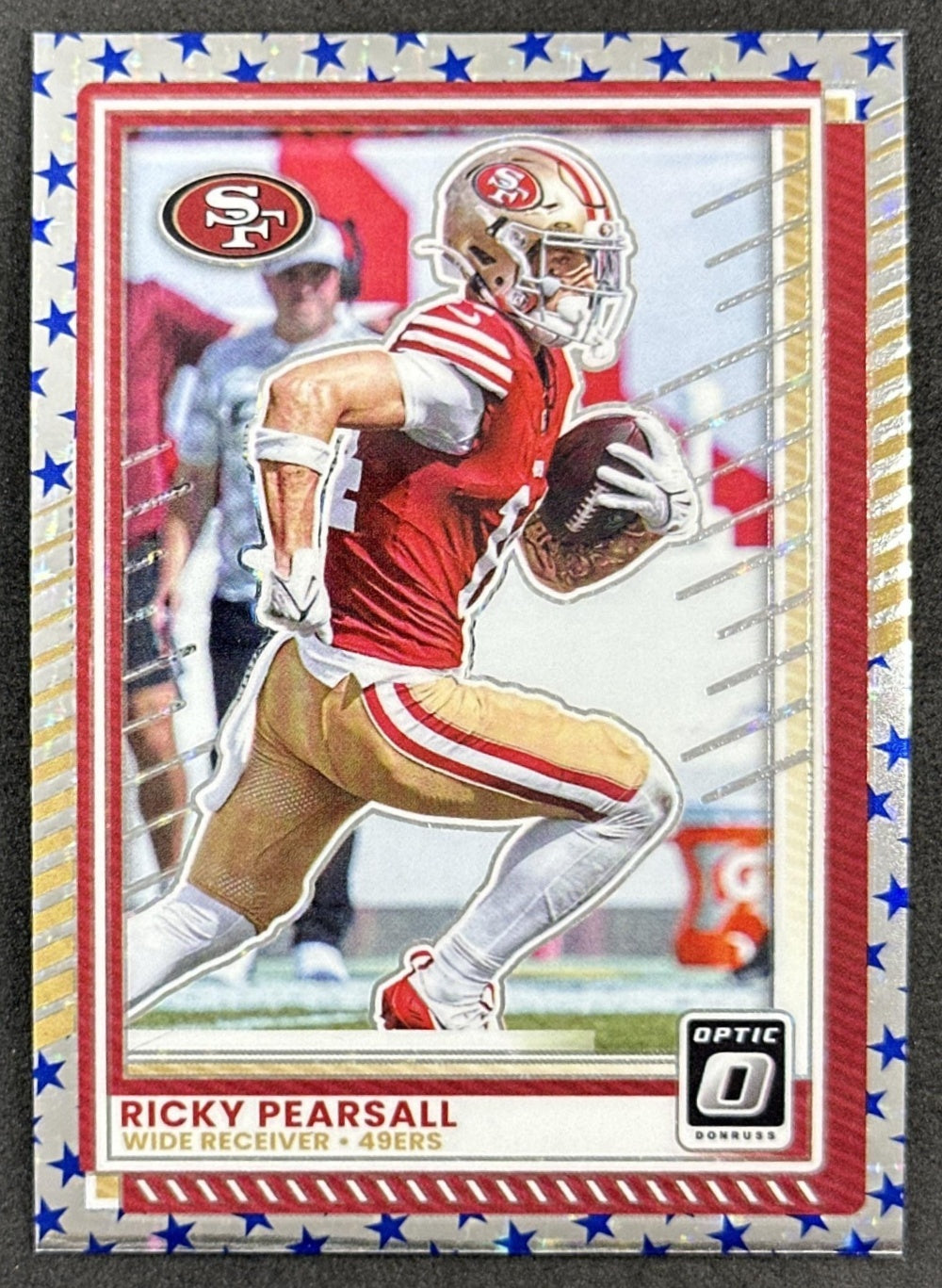 Ricky Pearsall 2025 Panini Donruss Optic Stars Prizm 49ers Default Title Sports Trading Cards