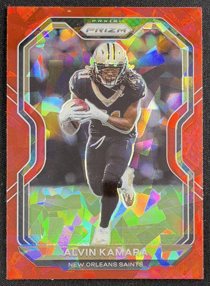 Alvin Kamara 2020 Panini Prizm Red Ice Saints Sports Trading Card