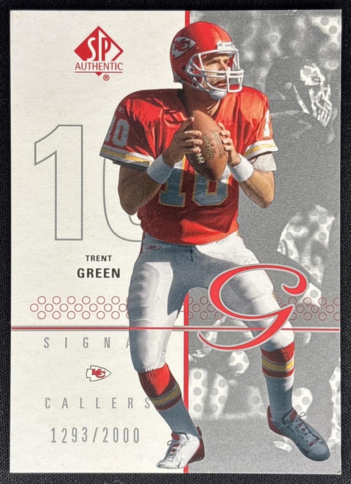 Trent Green 2002 SP Authentic /2000 Chiefs front