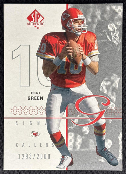 Trent Green 2002 SP Authentic /2000 Chiefs front