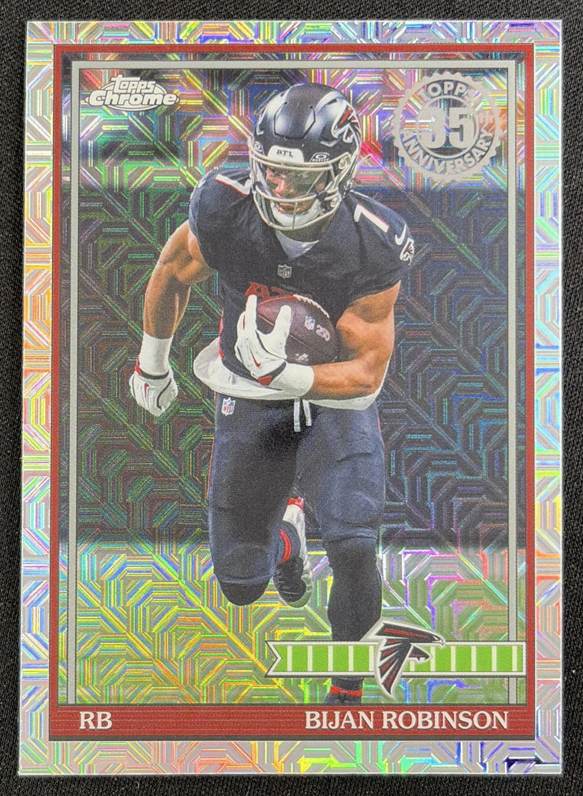 Bijan Robinson 2026 Topps 1991 Chrome Mojo Refractor Falcons