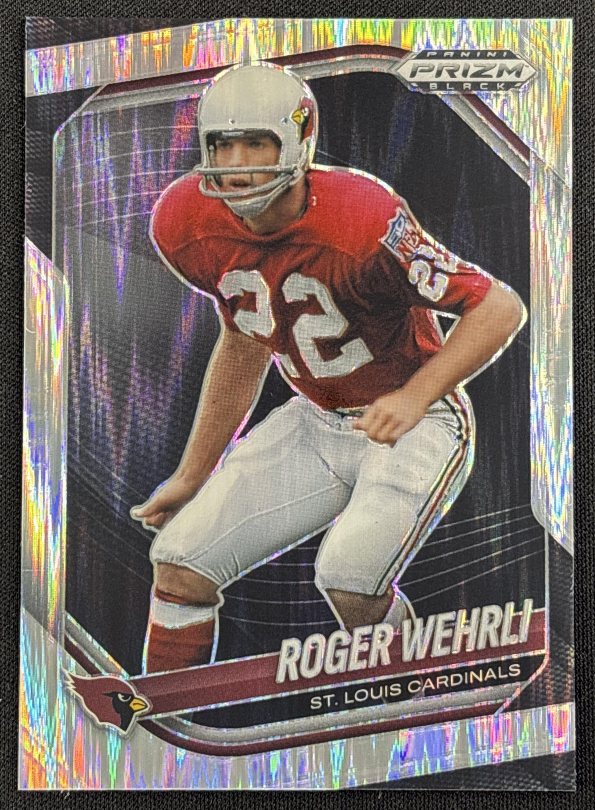 Roger Wehrli 2025 Panini Prizm Black Skewed /249