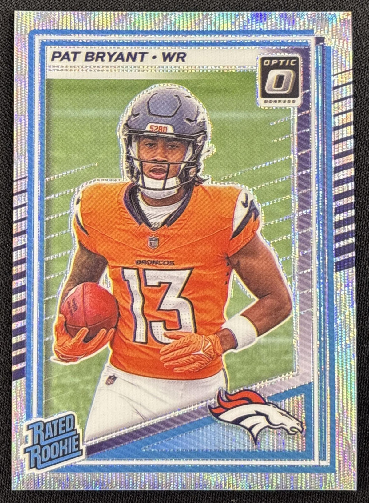 Pat Bryant 2025 Panini Donruss Optic Rated Rookie Wave Prizm /300 Broncos