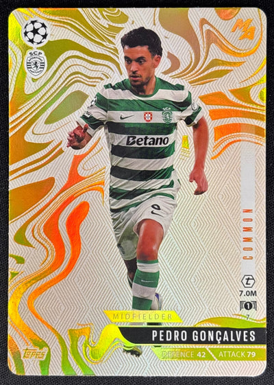 Pedro Goncalves 2025 Match Attax Madness UEFA Champions League Common Sporting Portugal Sports Trading Cards