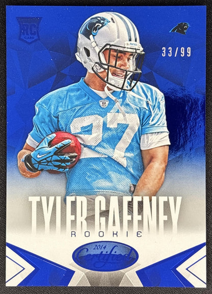 Tyler Gaffney 2014 Panini Certified Blue /99 Panthers front