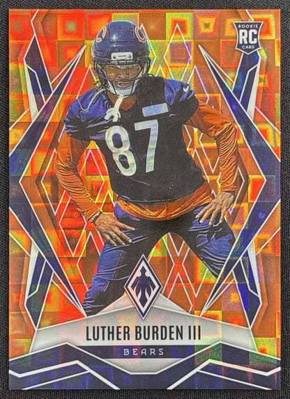Luther Burden III 2025 Panini Phoenix Orange Pandora Prizm /189 Bears