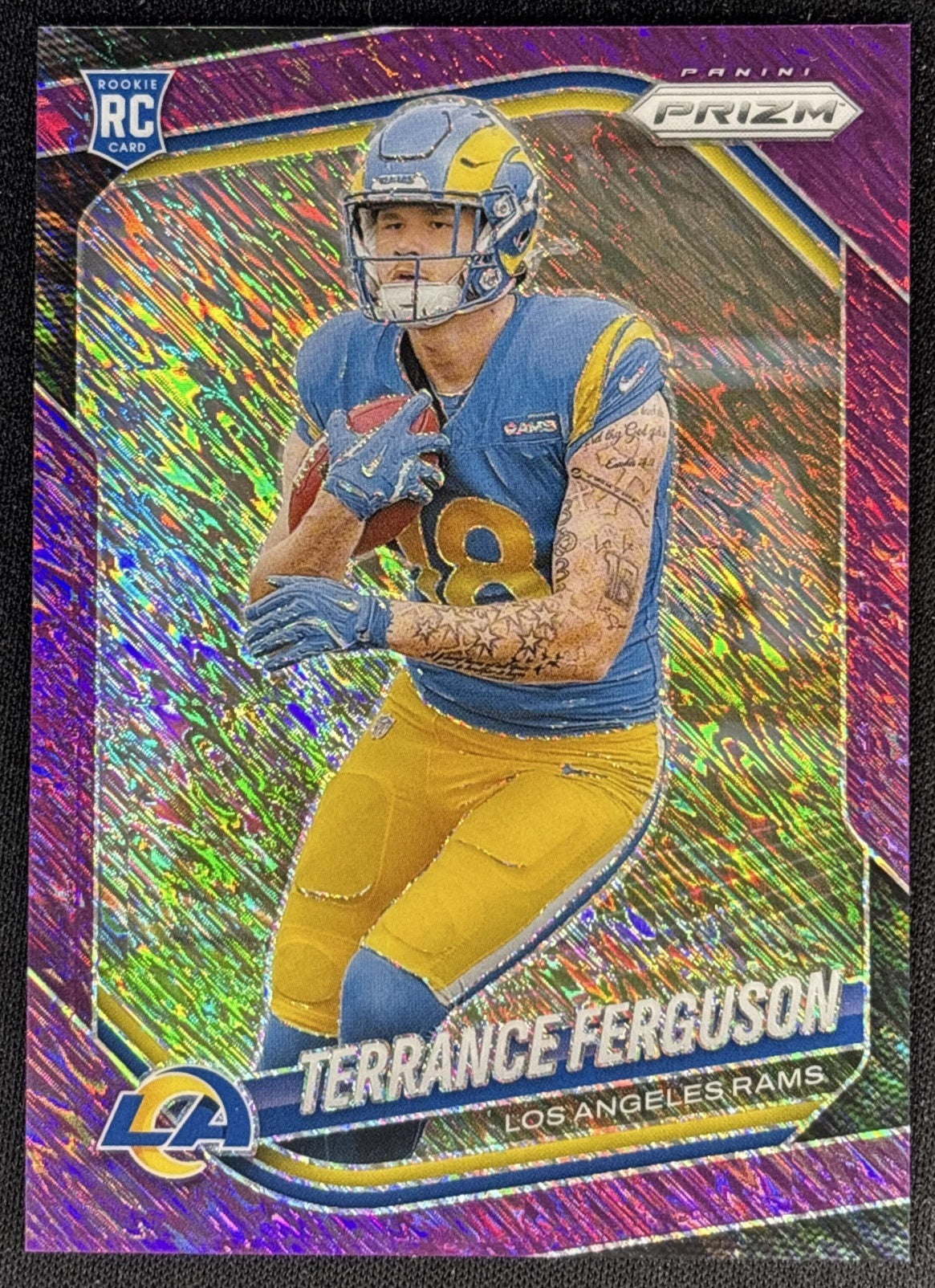 Terrance Ferguson 2025 Panini Prizm Purple Shimmer /15 Rams