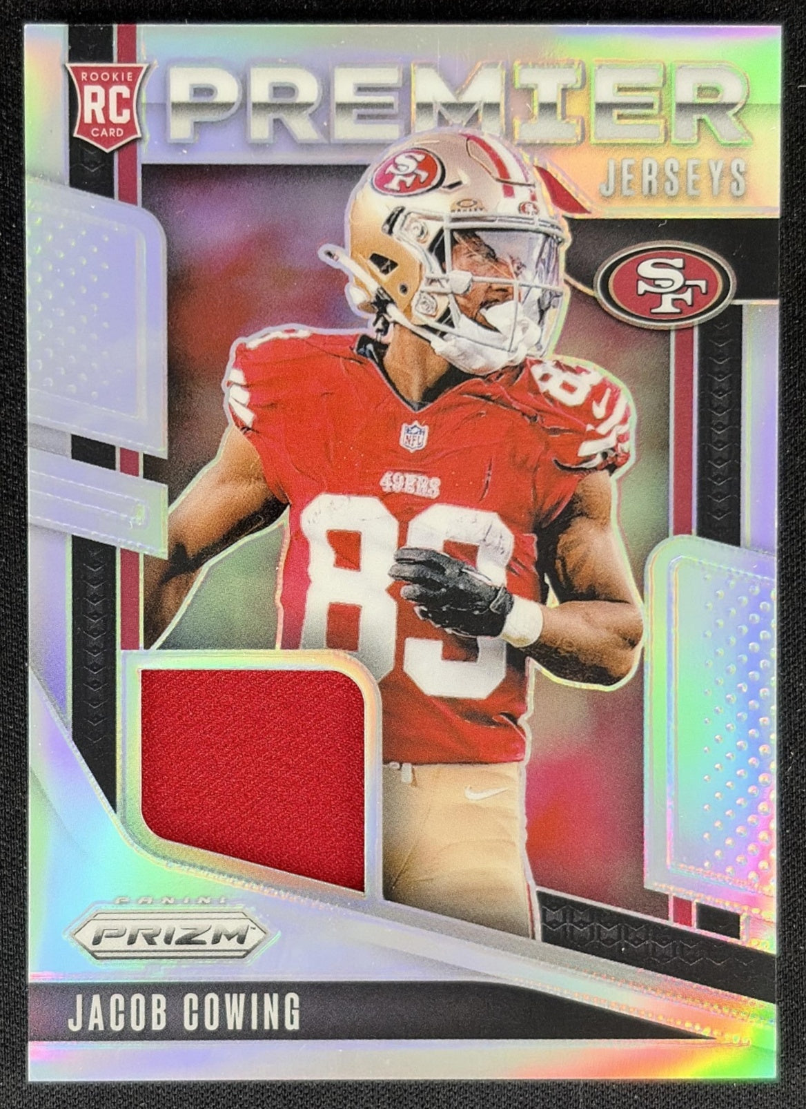Jacob Cowing 2024 Panini Prizm Premier Jerseys 49ers