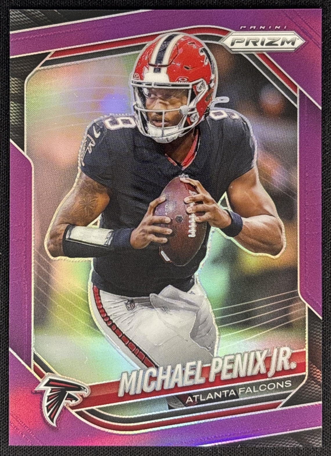Michael Penix Jr. 2025 Panini Prizm Purple /125 Falcons