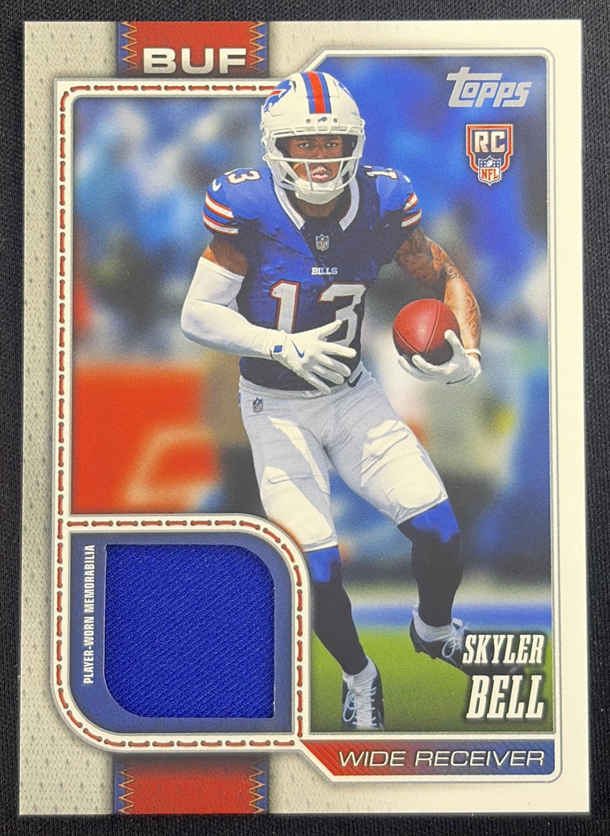 Skyler Bell 2026 Topps Real One Relic Bills