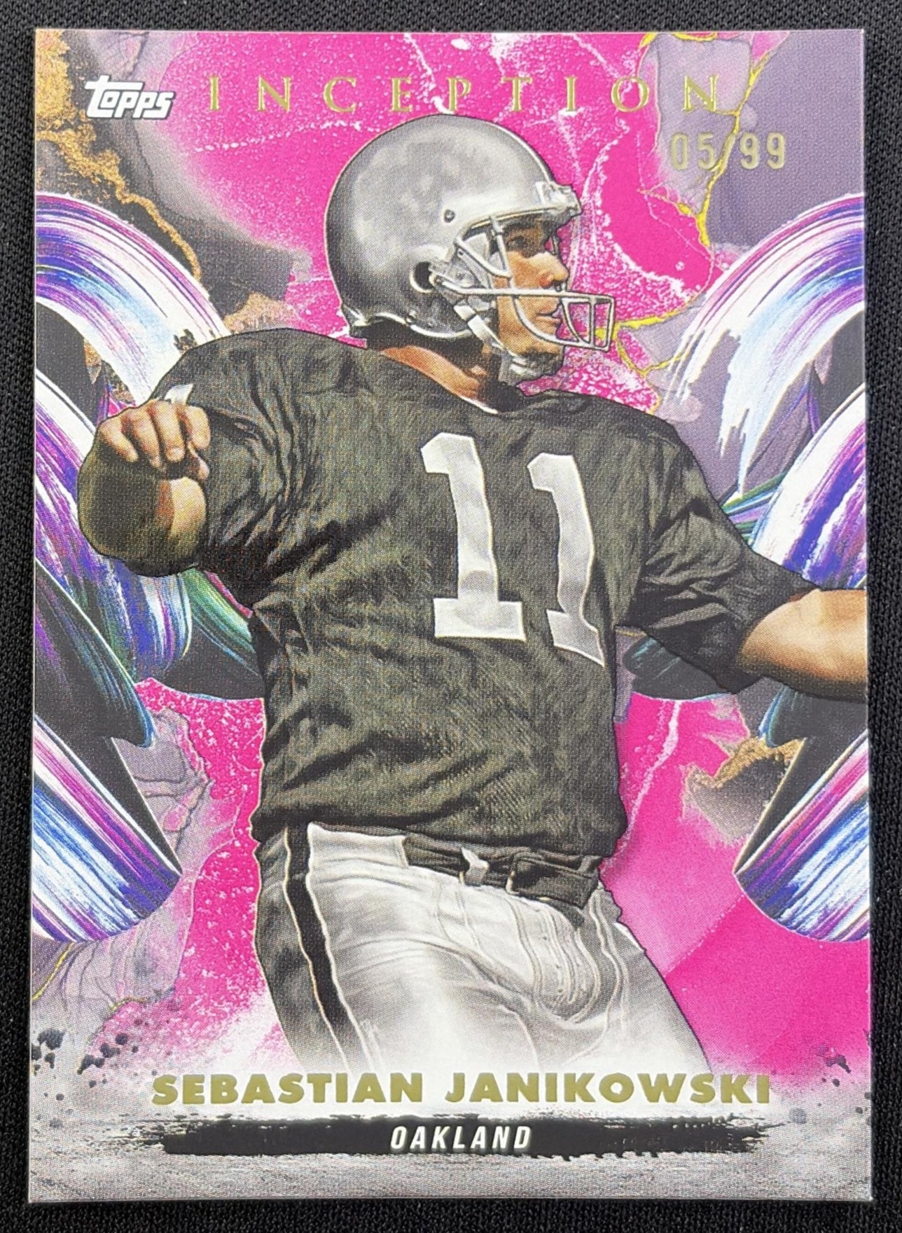 Sebastian Janikowski 2024 Topps Inception Magenta /99 Raiders