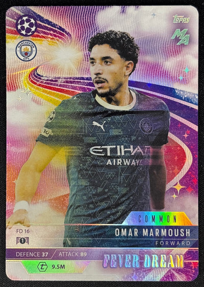 Omar Marmoush 2025 Match Attax Madness UEFA Champions League Fever Dream Man City Default Title Sports Trading Cards