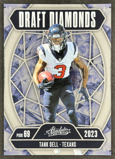 Tank Dell 2025 Absolute Draft Diamonds Texans Sports Trading Card