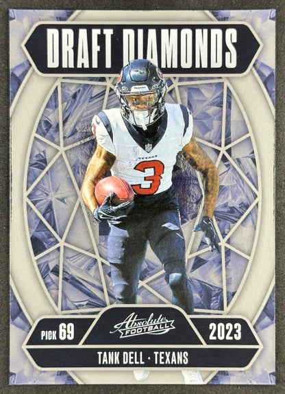 Tank Dell 2025 Absolute Draft Diamonds Texans Sports Trading Card