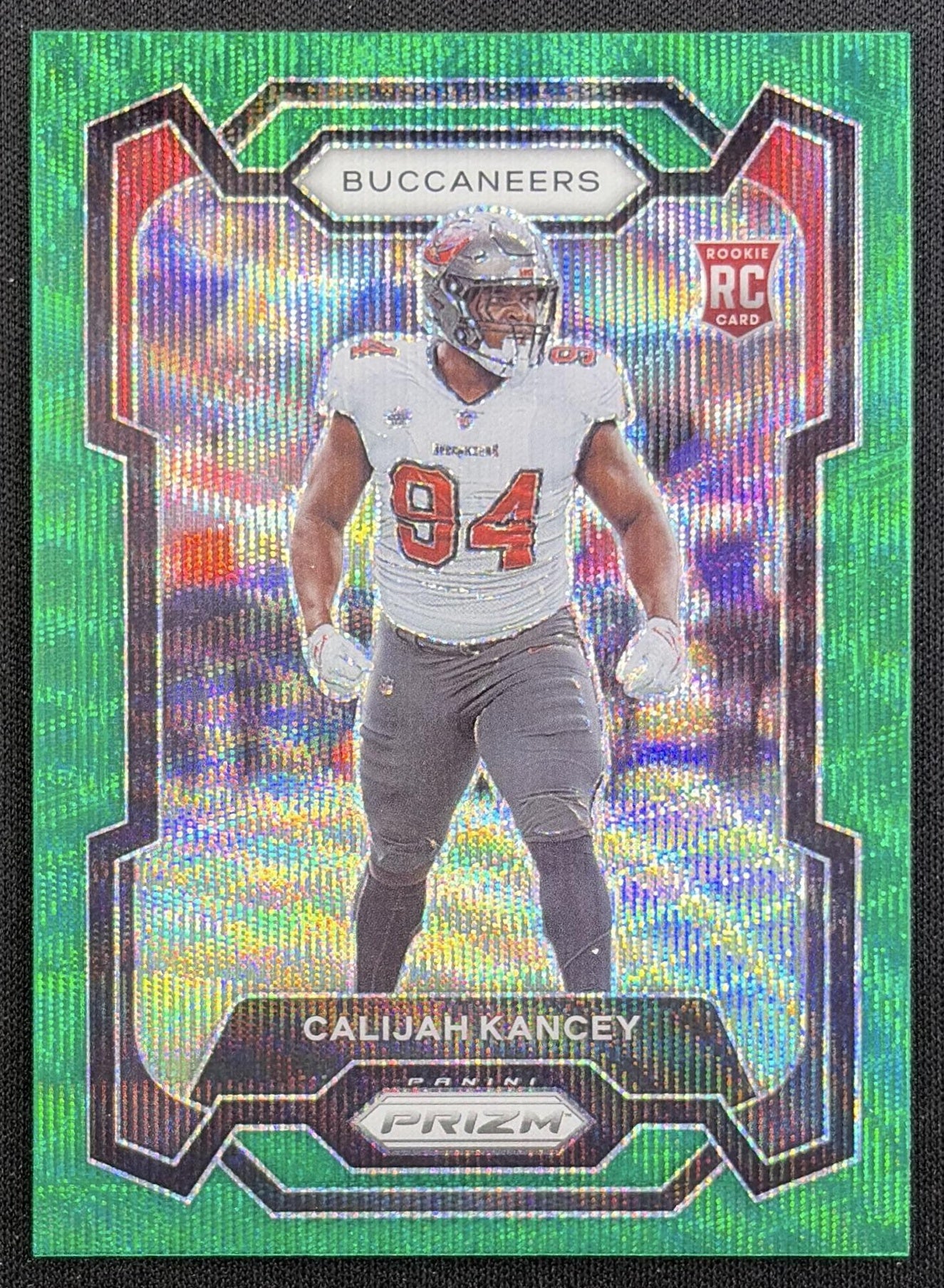 Calijah Kancey 2023 Panini Prizm Green Wave Buccaneers