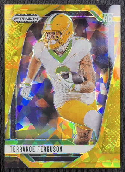 Terrance Ferguson 2025 Panini Prizm Draft Picks Gold Ice Ducks