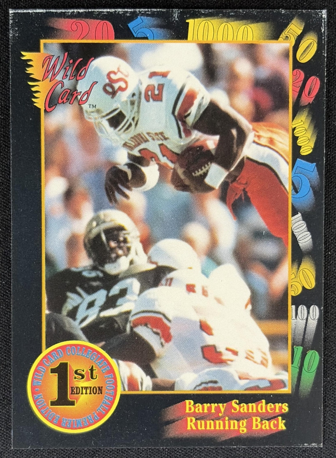 Barry Sanders 1991 Wild Card Draft Cowboys