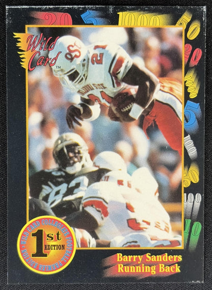 Barry Sanders 1991 Wild Card Draft Cowboys