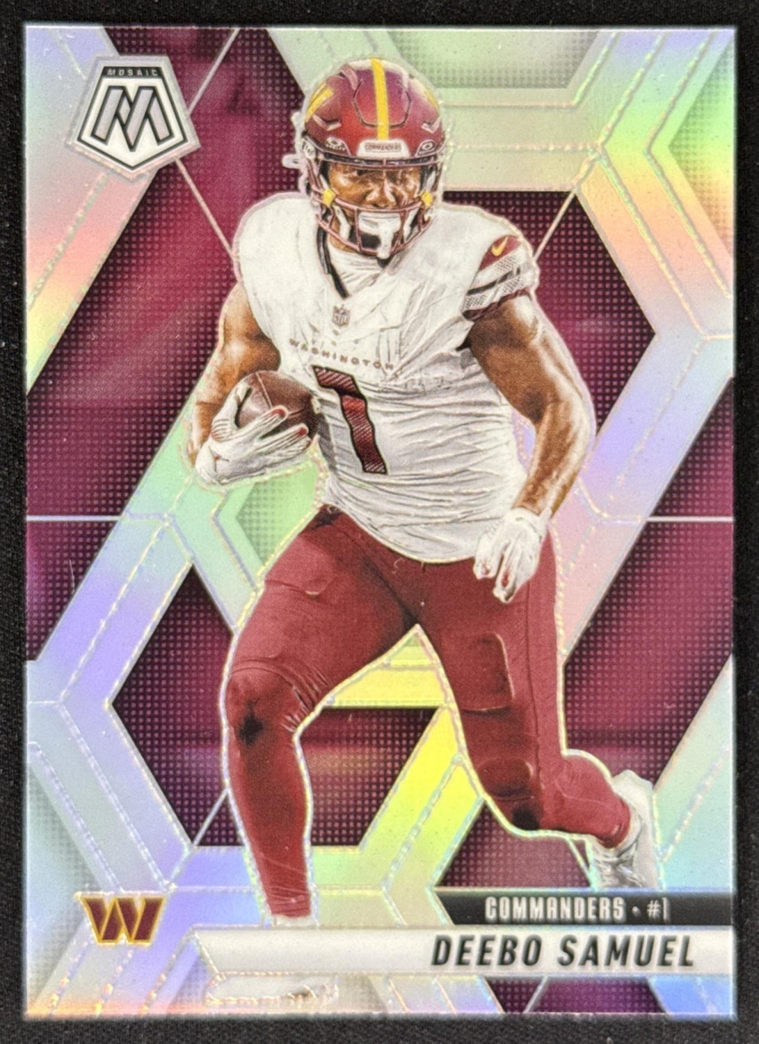 Deebo Samuel 2025 Panini Mosaic Silver Prizm Commanders