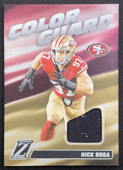 Nick Bosa 2024 Panini Zenith Color Guard 49ers San Francisco 49ers