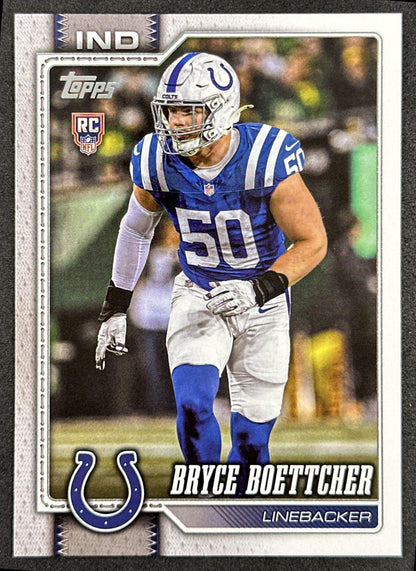 Bryce Boettcher 2026 Topps Flagship Rookie Colts Sports Trading Cards