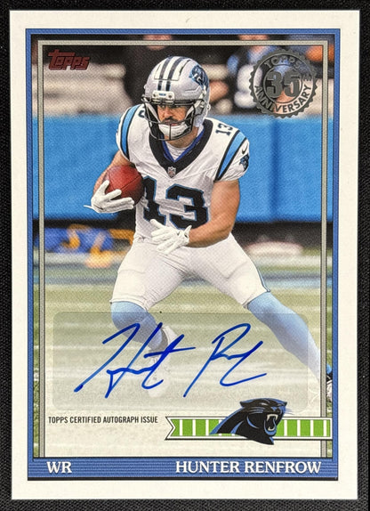 Hunter Renfrow 2026 Topps 1991 Auto Panthers