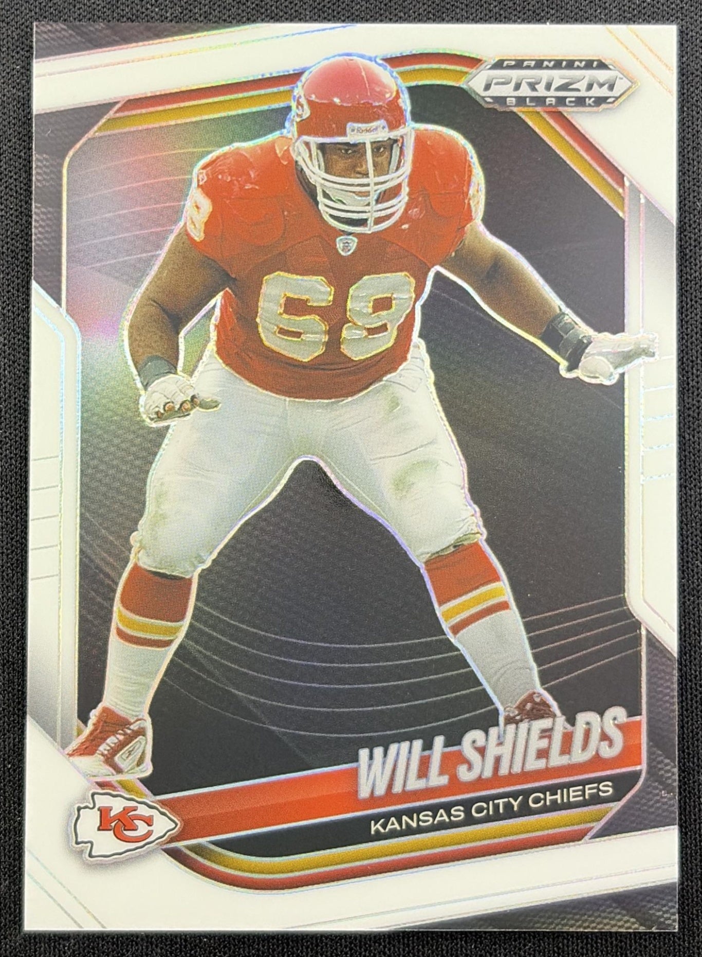 Will Shields 2025 Panini Prizm Black White /175 Chiefs