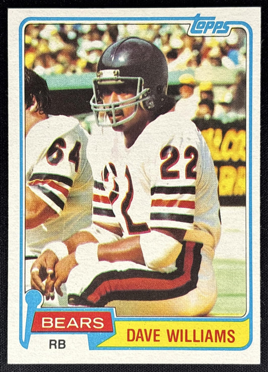 Dave Williams 1981 Topps Bears - Front