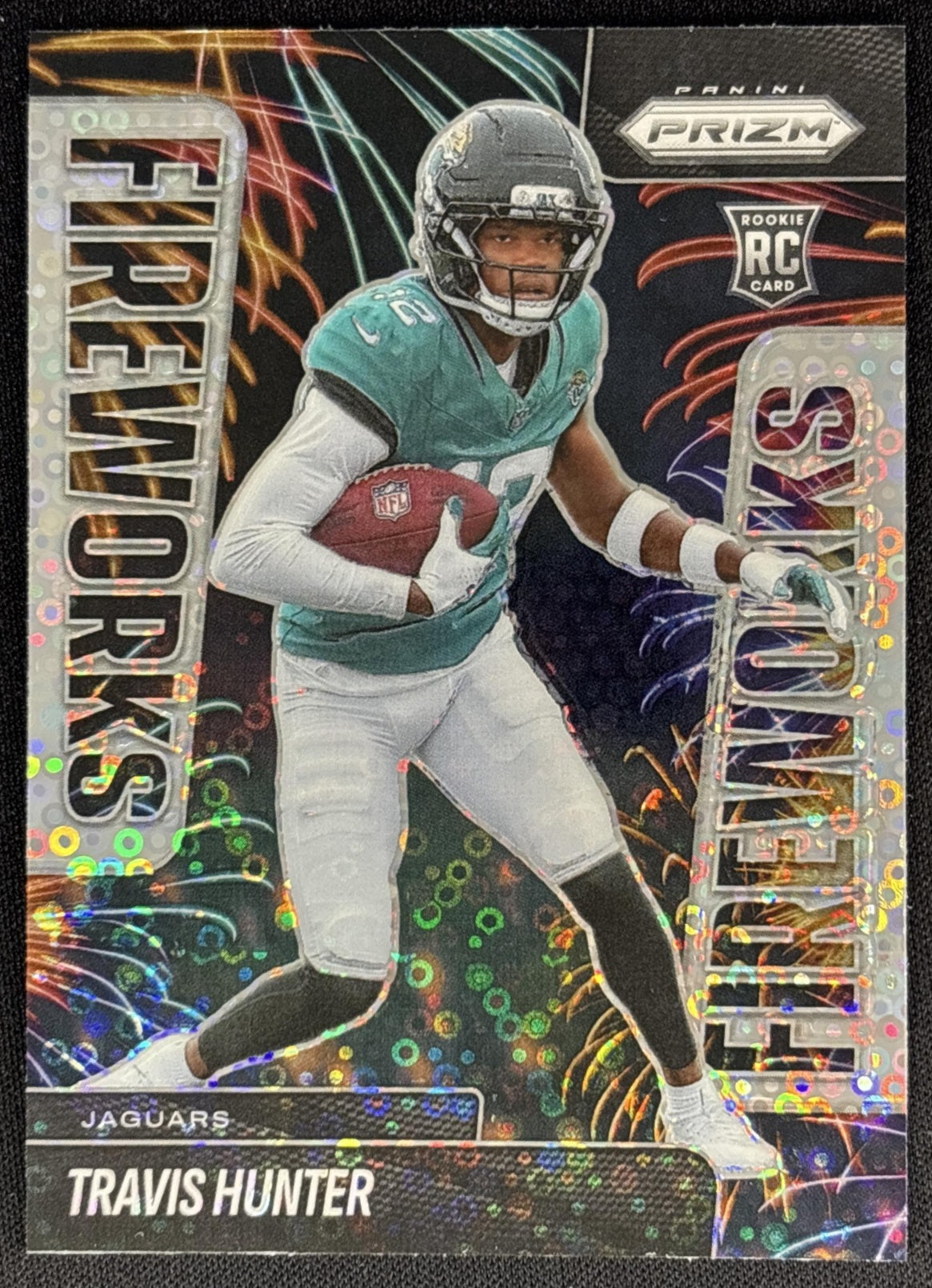 Travis Hunter 2025 Panini Prizm Fireworks No Huddle Jaguars Sports Trading Cards
