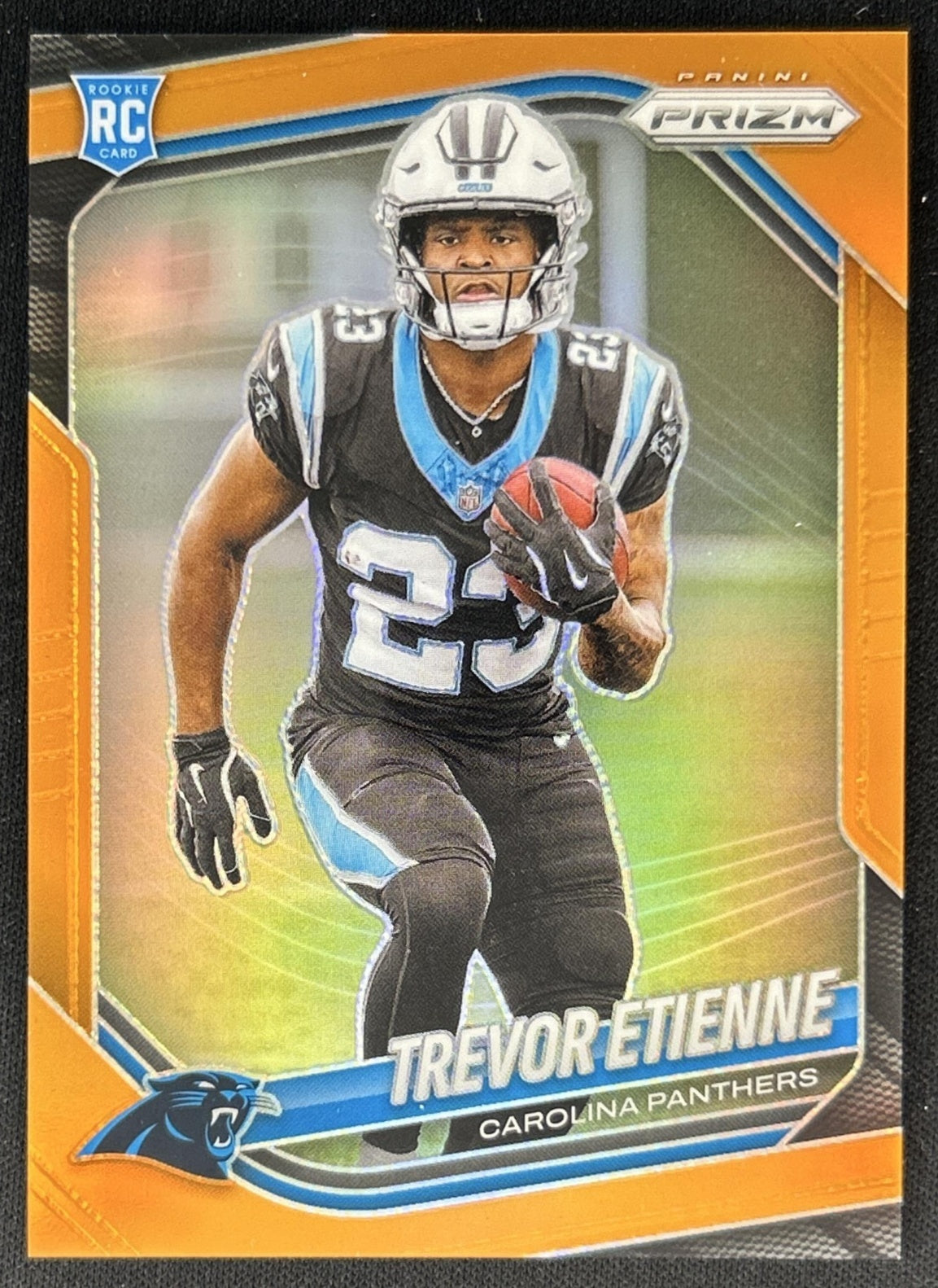 Trevor Etienne 2025 Panini Prizm Orange /249 Panthers front