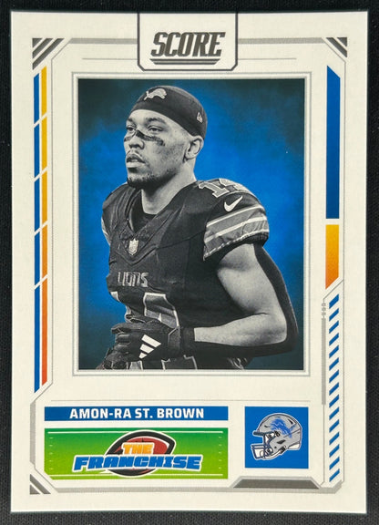 Amon-Ra St. Brown Score The Franchise Detroit Lions Sports Trading Cards