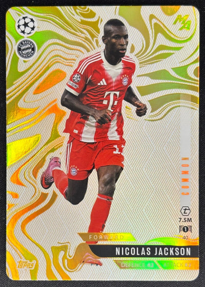 Nicolas Jackson 2025 Match Attax Madness UEFA Champions League Common Bayern Munchen Sports Trading Cards