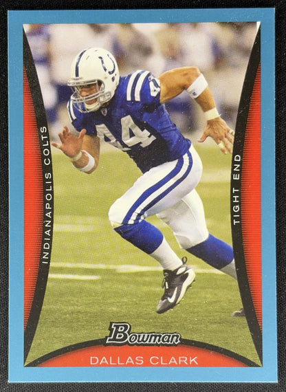 Dallas Clark 2008 Bowman Blue /500 Colts front