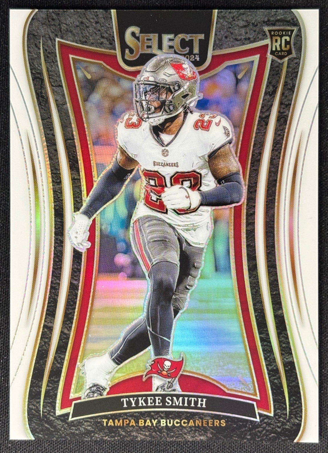 Tykee Smith 2024 Select Suite White Prizm /35 Buccaneers - Front