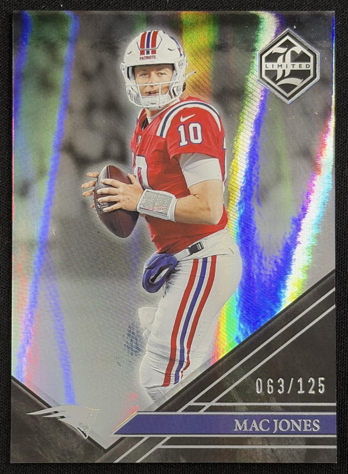 Mac Jones 2022 Panini Limited Silver Spotlight /125 Patriots Sports Trading Card