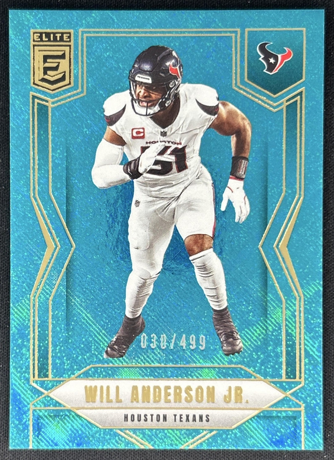 Will Anderson Jr. 2025 Panini Donruss Elite Teal Matrix /499 Texans