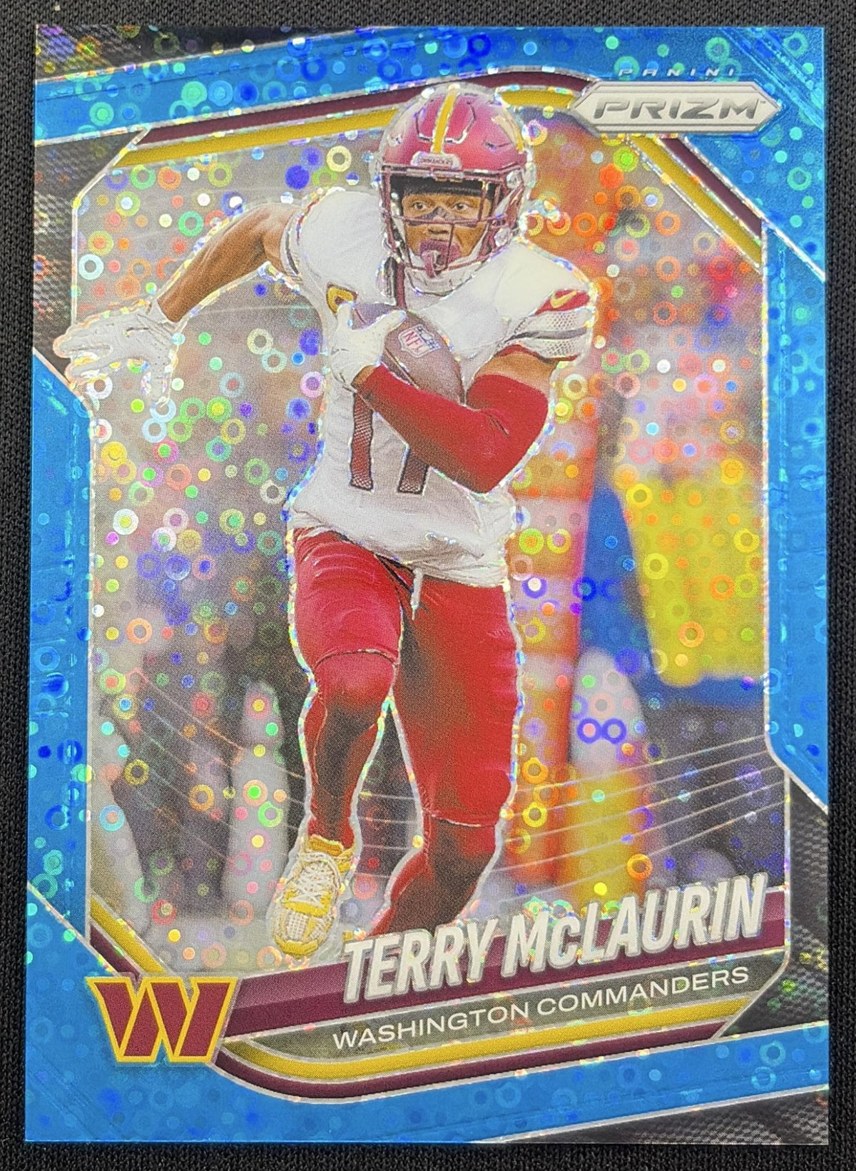 Terry McLaurin 2025 Panini Prizm No Huddle Blue /125 Commanders Washington Commanders