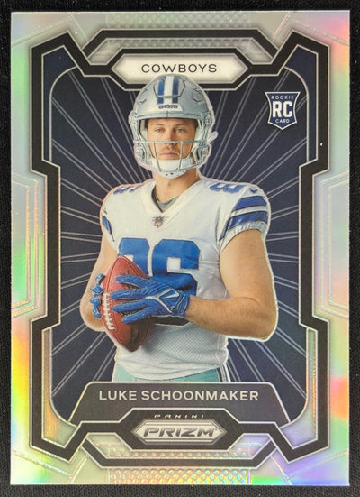 Luke Schoonmaker 2023 Panini Prizm Rookie Variations Prizms Silver Cowboys Sports Trading Cards