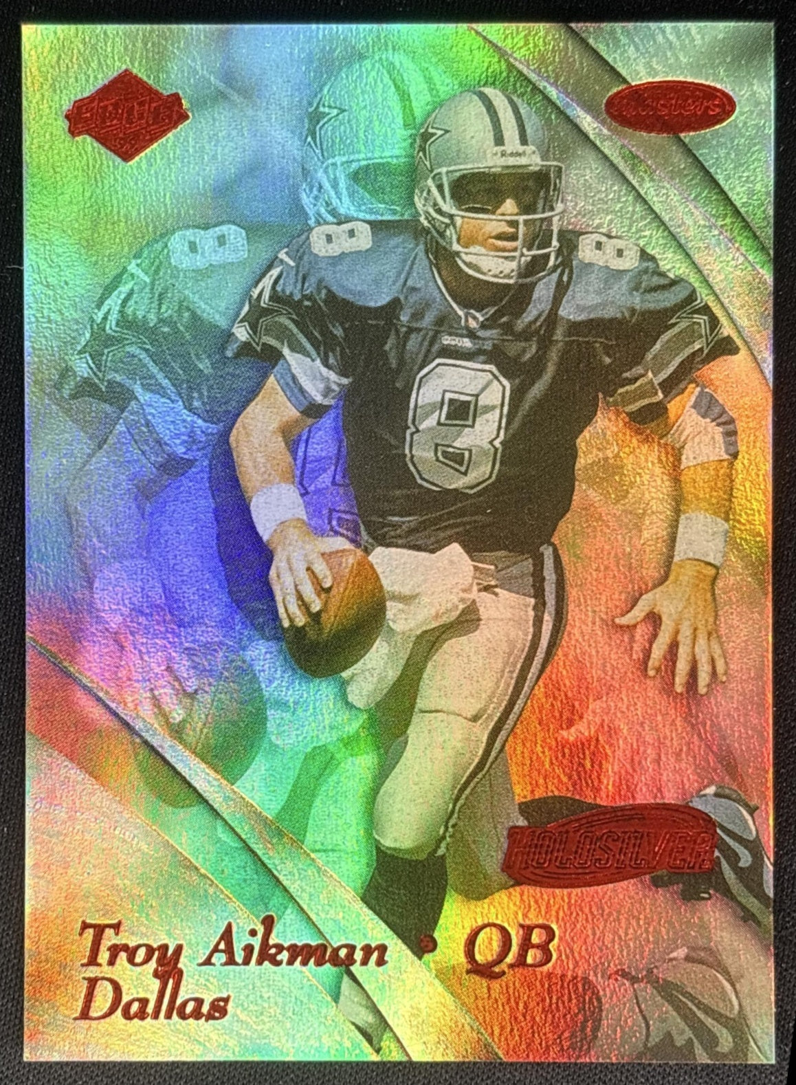 Troy Aikman 1999 Collector's Edge Masters HoloSilver /3500 Cowboys Sports Trading Card