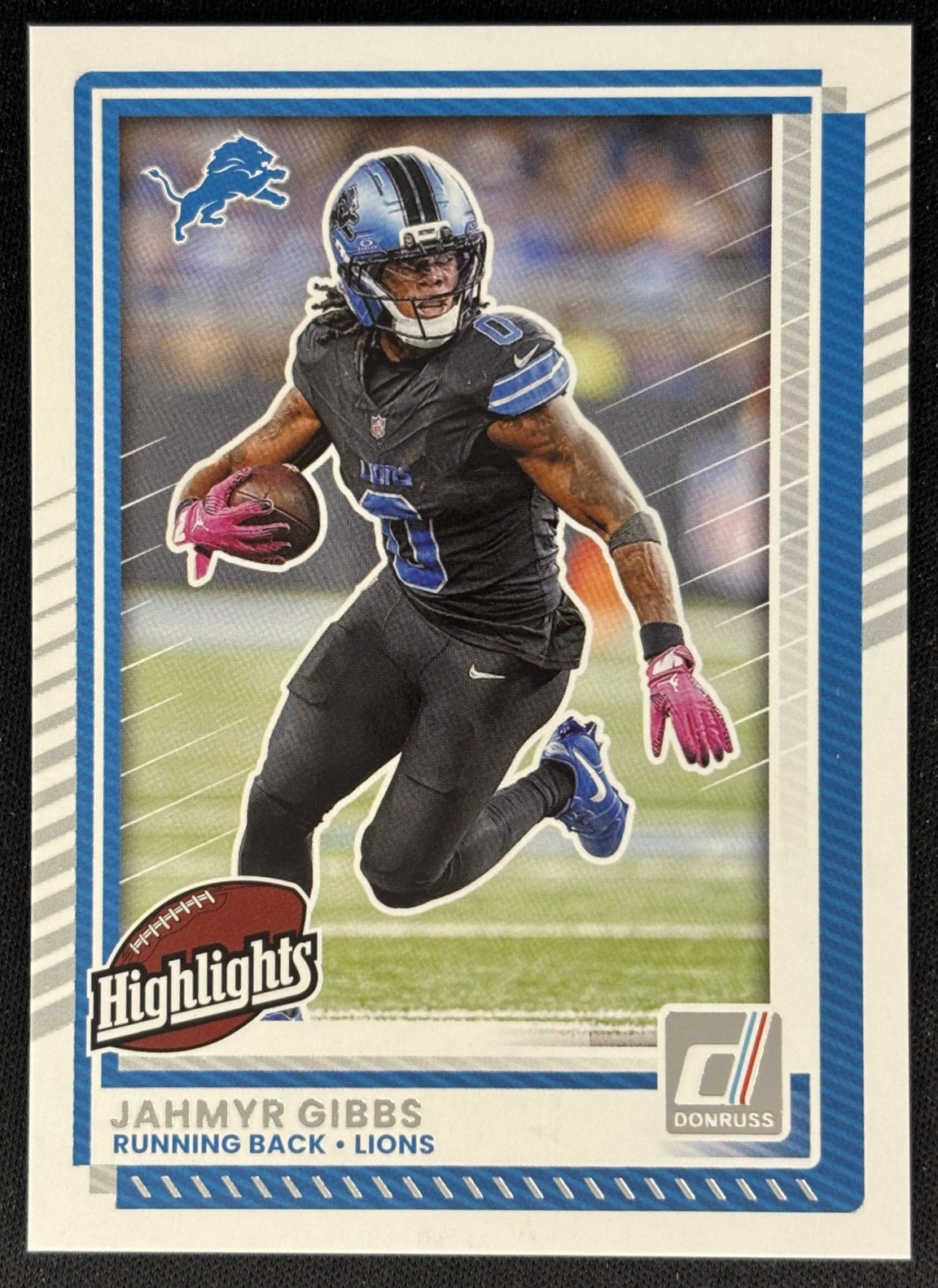 Jahmyr Gibbs 2025 Panini Donruss Rookies & Highlights Lions Sports Trading Cards
