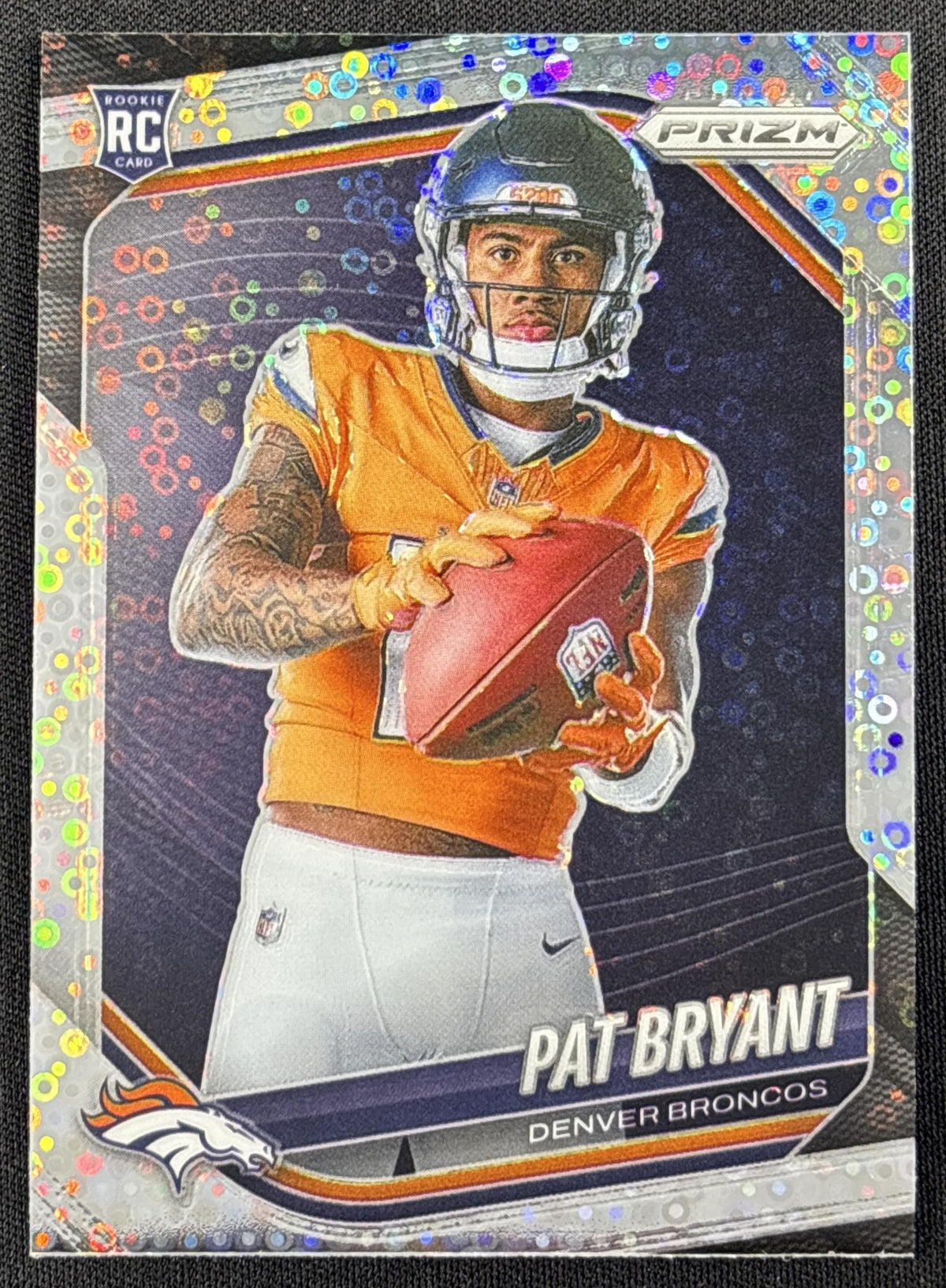 Pat Bryant 2025 Panini Prizm Rookie Variations No Huddle Broncos