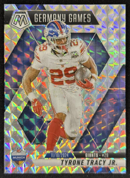 Tyrone Tracy Jr. 2025 Panini Mosaic International Games Mosaic Prizm Giants