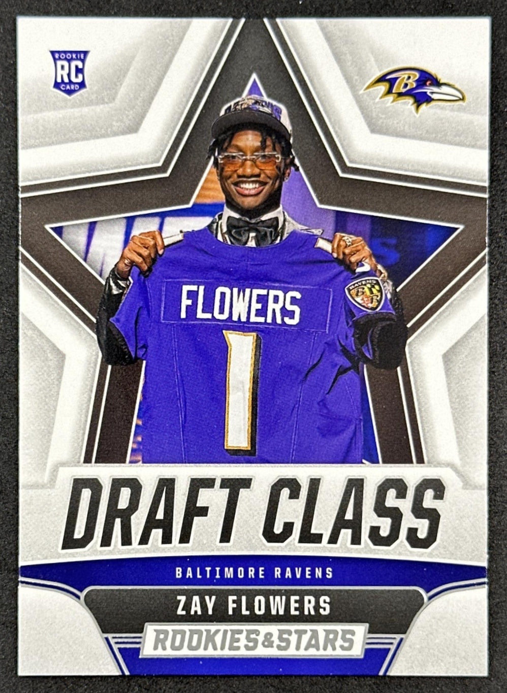 Zay Flowers 2023 Panini Rookies & Stars Draft Class Ravens Front