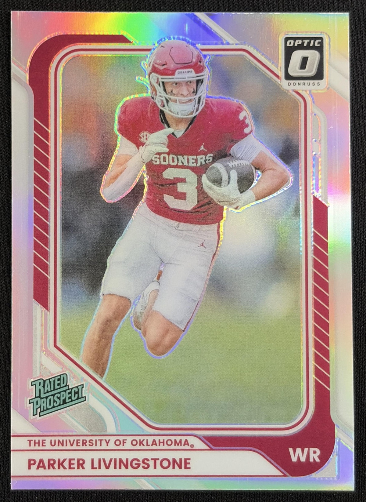Parker Livingstone 2026 Panini Donruss Holo Sooners