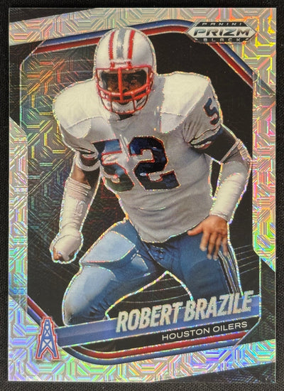 Robert Brazile 2025 Prizm Black Mojo /25 Oilers Default Title Sports Trading Cards