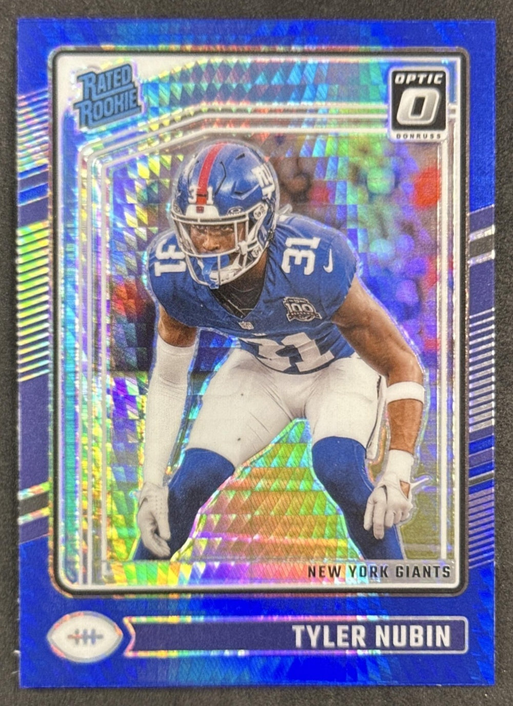 Tyler Nubin 2024 Panini Donruss Optic Blue Hyper Giants